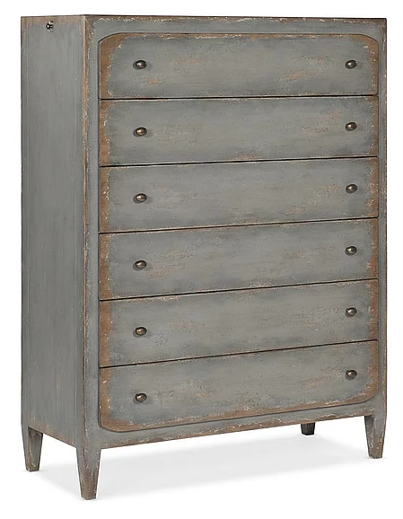 Hooker Furniture Ciao Bella Six-Drawer Chest in Speckled Gray 5805-90010-95
