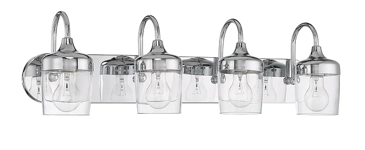 Craftmade Wrenn 4 Light Vanity in Chrome 58104-CH