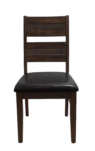 Moti Furniture Dale Upholstered Side Chair in Antique Brown (Set fo 2) 58111001A