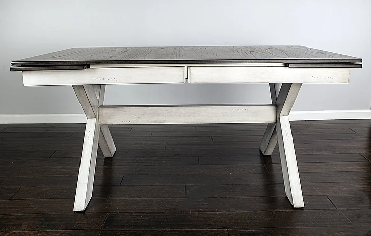Emma Mason Signature Victoria Row Casual Table in White/Dark Brown