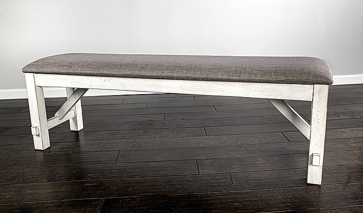 Emma Mason Signature Victoria Row Dining Bench in White