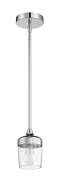 Craftmade Wrenn 1 Light Mini Pendant in Chrome 58191-CH
