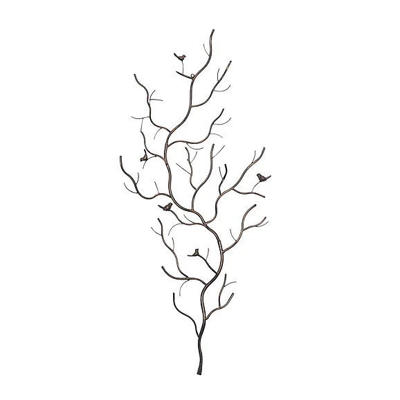 UMA Brown Metal Bird Home Wall Decor, 25 x 1 x 58 | 58558