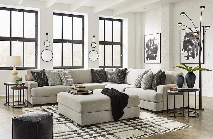 Artsie 3-Piece Sectional Set in Ash