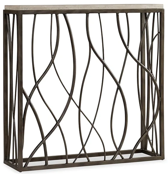 Hooker Furniture Thin Metal Console in White 5373-85001