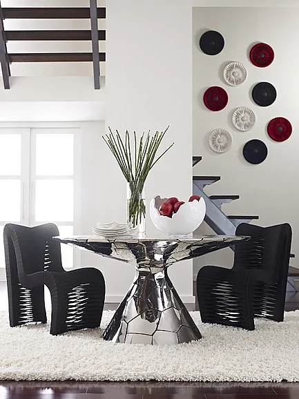 Phillips Crazy Cut/Seat Belt 5pc Dining Room Set