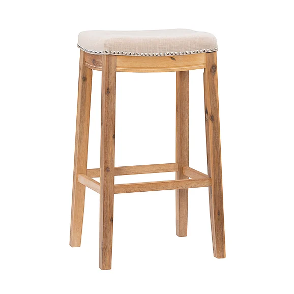 Linon Claridge Acacia Barstool BS215NAT01