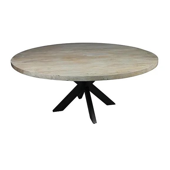 Moti Furniture Redondo 60" Round Dining Table in Natural 59002003