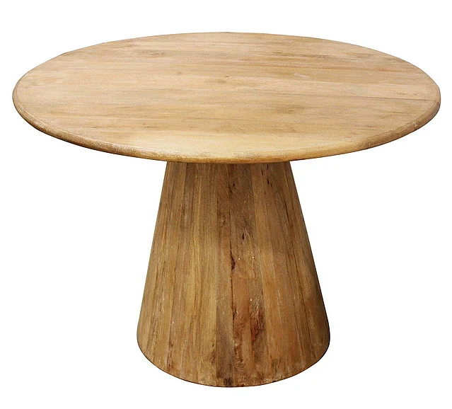 Moti Furniture Jay Round Dining Table in Brown 59002004