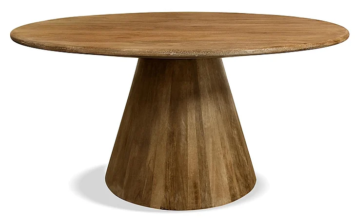 Moti Furniture Jay 60" Round Dining Table in Natural