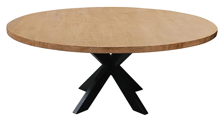 Moti Furniture Logan Round 72" Dining Table In Natural
