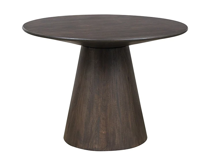 Moti Furniture Jaden Solid Wood Dining Table in Charred Ember 59002016