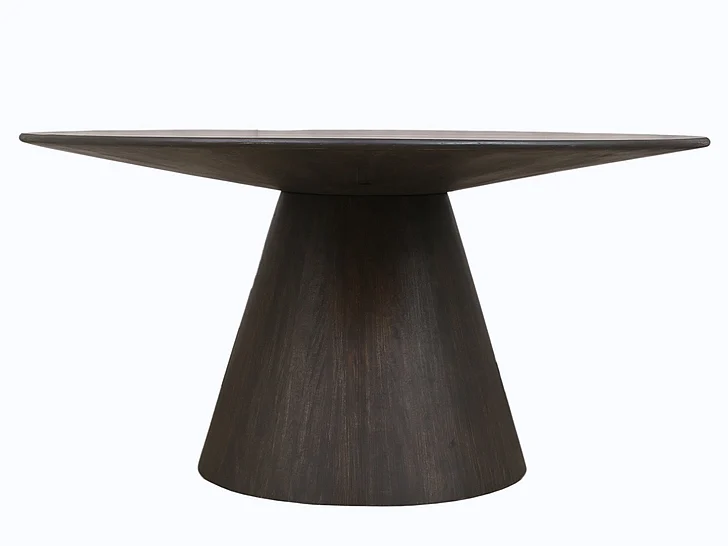 Moti Furniture Jaden Solid Wood Dining Table in Charred Ember 59002017