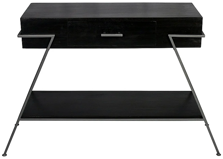 Moti Furniture Redondo Zak Console Table in Walnut