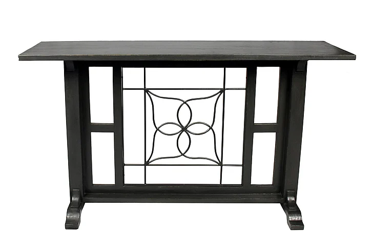 Moti Furniture Redondo Eaton Console Table in Black