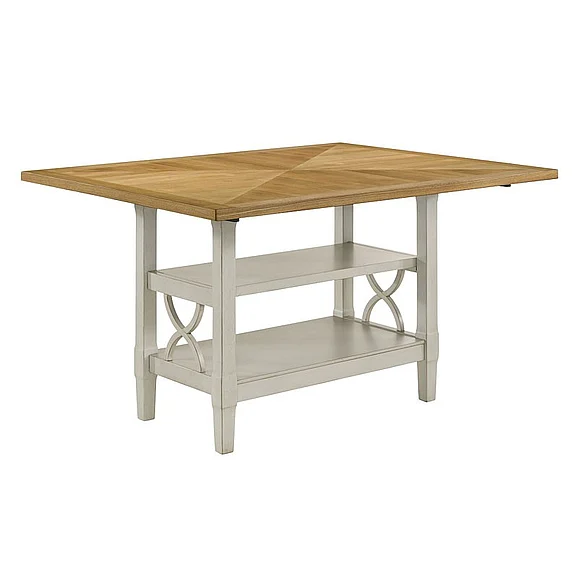 Homelegance Maribelle Counter Height Table in Light Oak/Gray 5910-36;5910-36B