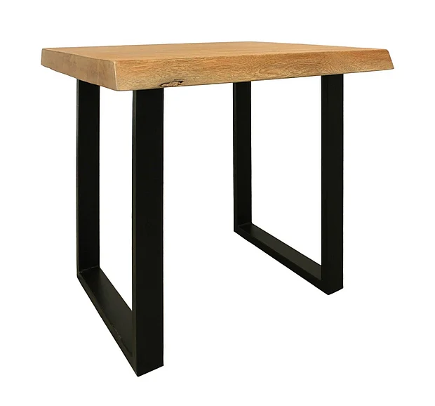 Moti Furniture Sycamore End Table with Live Edge in Natural 59104001