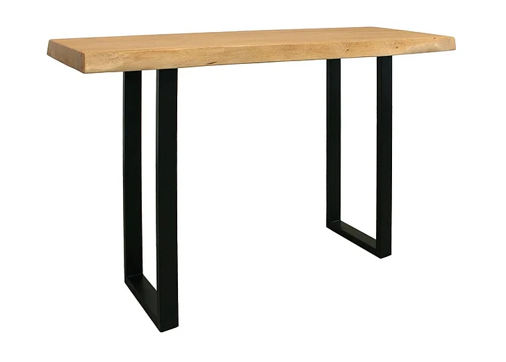 Moti Furniture Sycamore Console Table with Live Edge in Natural 59105001