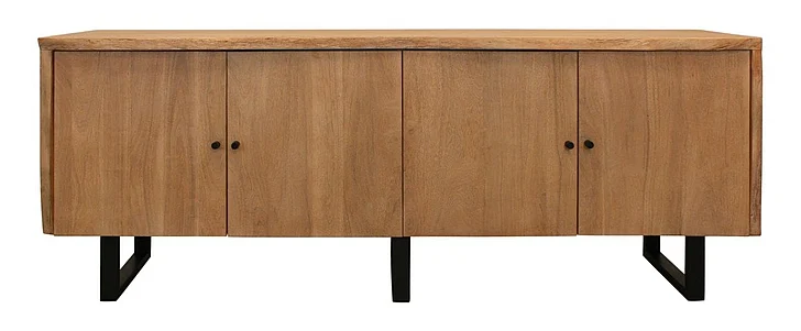Moti Furniture Sycamore Live Edge Credanza in Natural 59109001