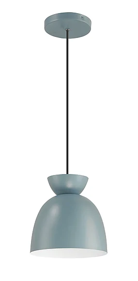 Craftmade Ventura Dome 1 Light Mini Pendant in Dusty Blue 59191-DB