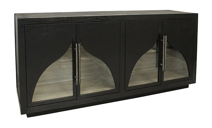 Moti Furniture Kate 4-Door Sideboard in Dark Brown 59209001
