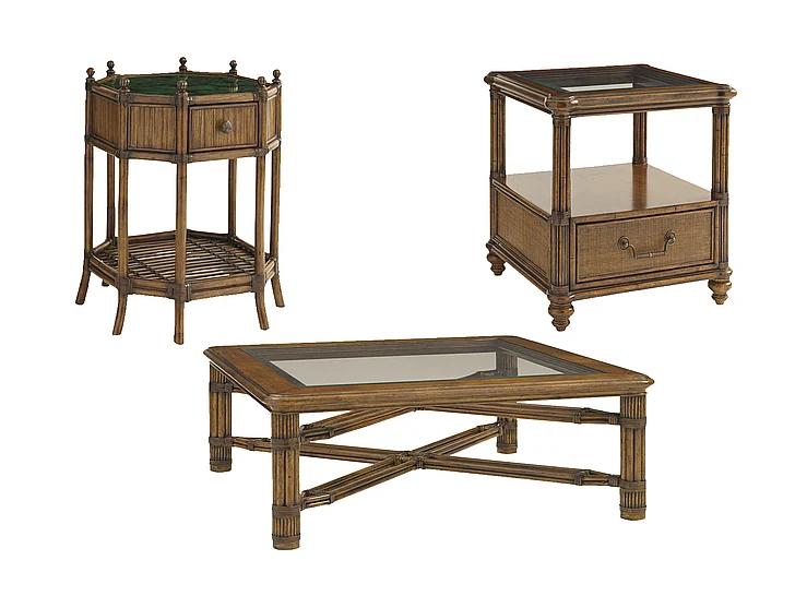 Tommy Bahama Bali Hai 3pc Occasional Living Set