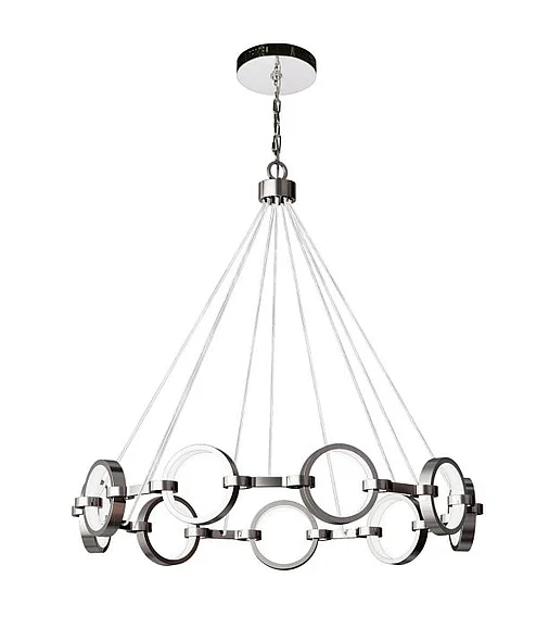 Craftmade Context 9 Light LED Chandelier in Chrome 59329-CH-LED