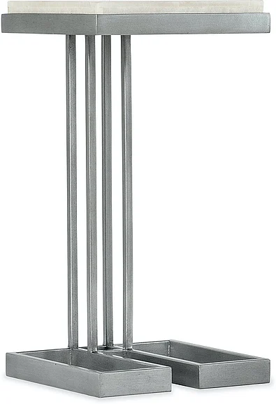 Hooker Furniture Melange Marin Drink Table in Silver 5934-50001-00