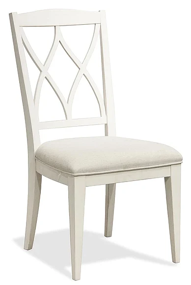 Riverside Myra XX-Back Upholstered Side Chair in Paperwhite (Set of 2) 59397