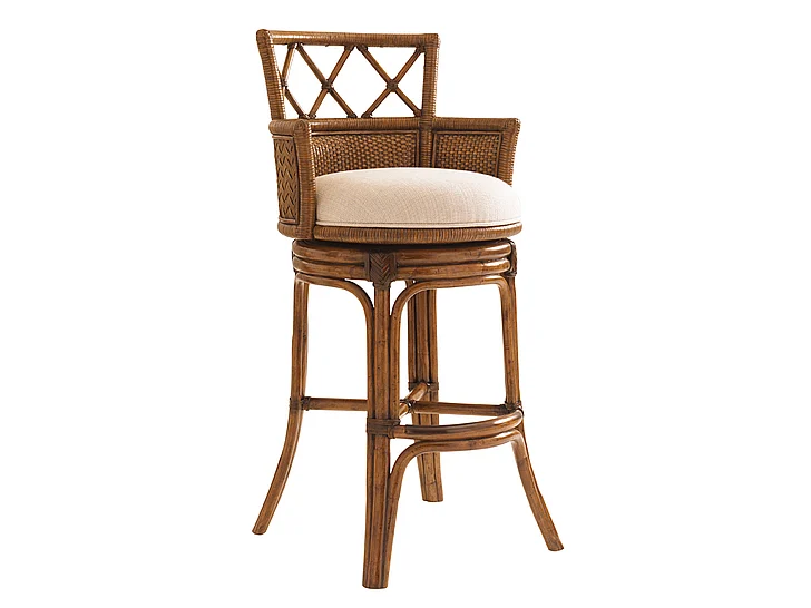 Tommy Bahama Bali Hai Kamala Bay Swivel Counter Bar Stool 593-816-01