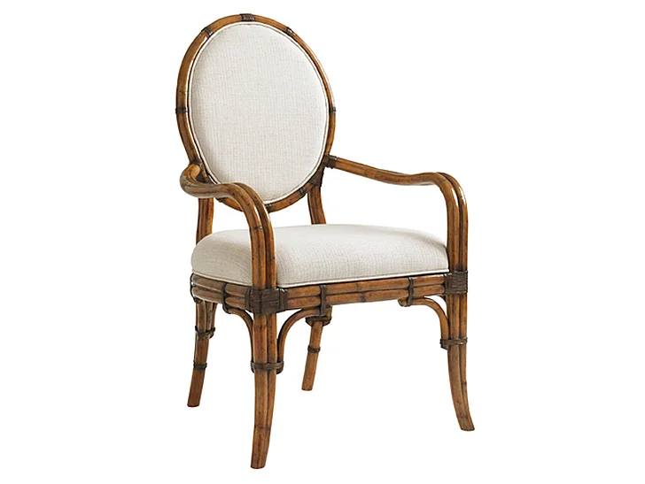Tommy Bahama Bali Hai Gulfstream Oval Back Arm Chair 593-881-01