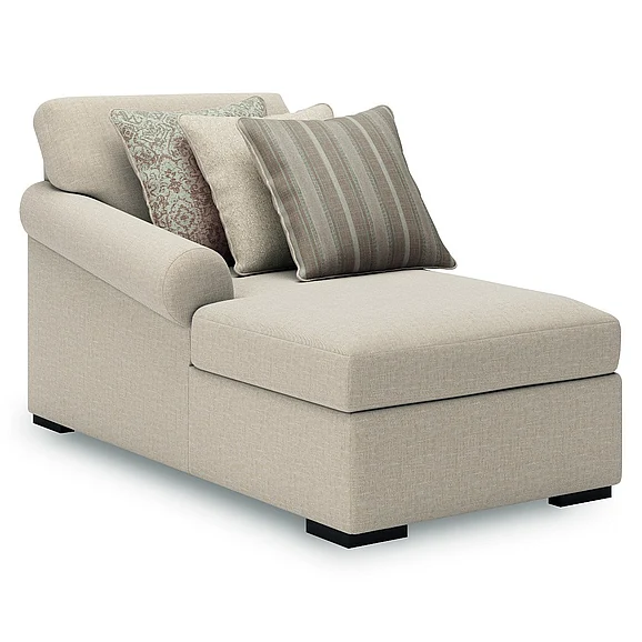 LadyMae Left-Arm Facing Corner Chaise in Twill 5940416 PROMO