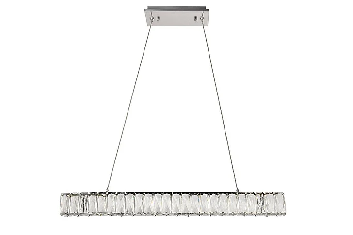 Elegant Monroe Integrated Led Chip Light Chrome Chandelier Clear Royal Cut Crystal 3502D31C