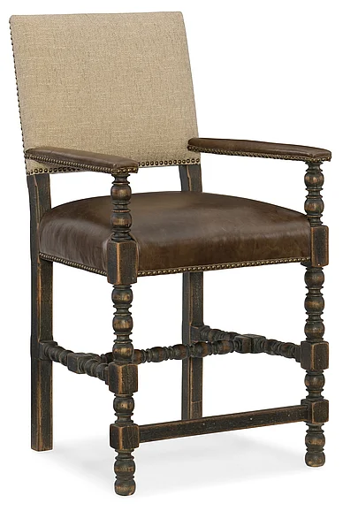 Hooker Furniture Hill Country Comfort Counter Stool in Black 5960-25350-BLK