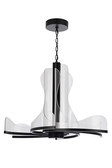 Craftmade Estrella 36" 6 Arm LED Chandelier in Flat Black 59626-FB-LED