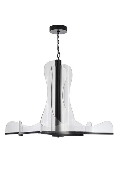 Craftmade Estrella 47.25" 6 Arm LED Chandelier in Flat Black 59627-FB-LED