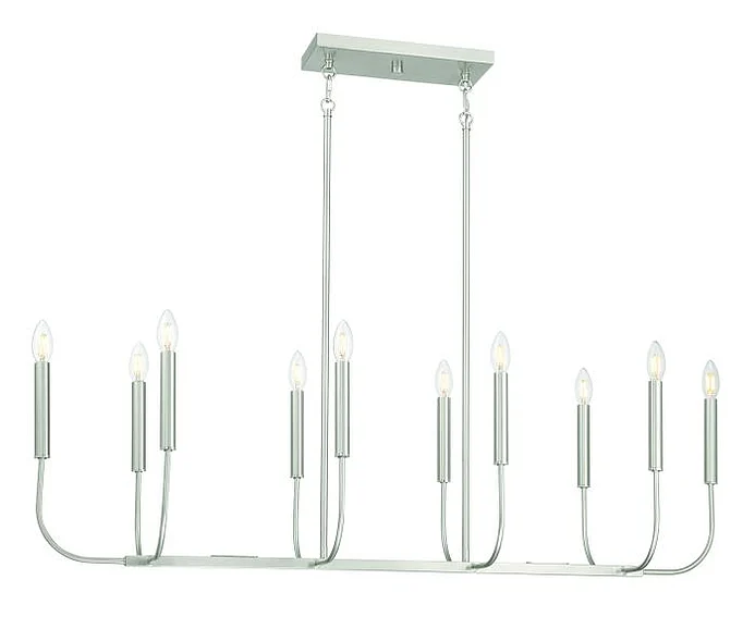 Craftmade Traci 10 Light Island in Brushed Polished Nickel 59870-BNK