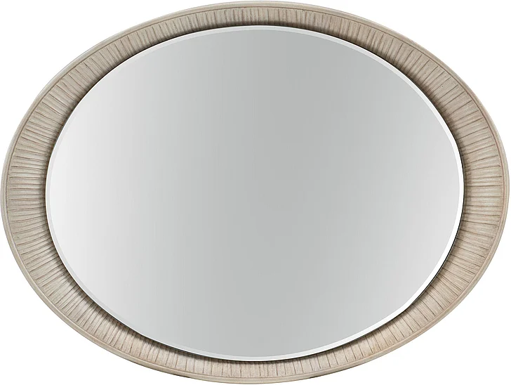 Hooker Furniture Elixir Oval Accent Mirror in Silver 5990-90007-MTL