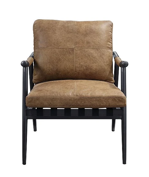 Acme Furniture Anzan Accent Chair in Berham Chestnut 59949