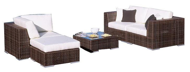 Pelican Reef Patio Atlantis 5-Piece Modular Sectional Set 903-1321-JBP-5PS