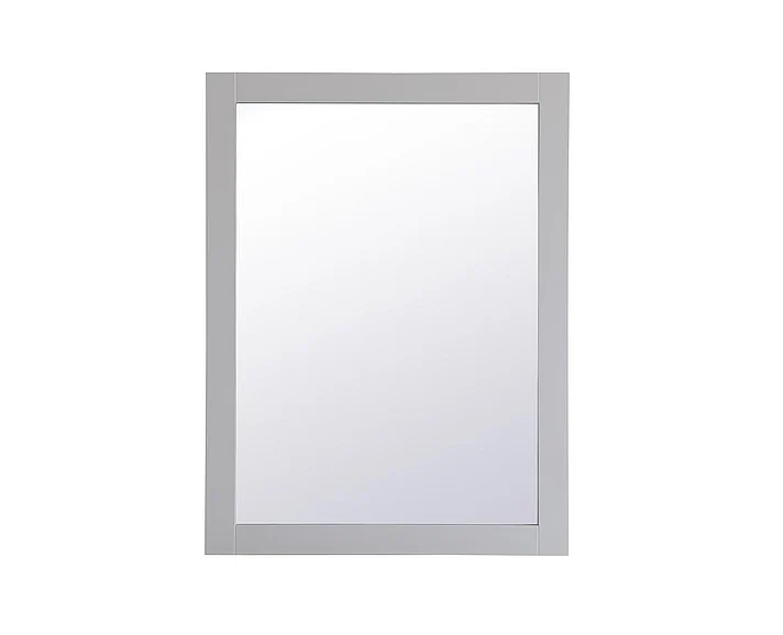 Elegant Aqua Rectangle Vanity Mirror 24 In. in Grey VM22432GR