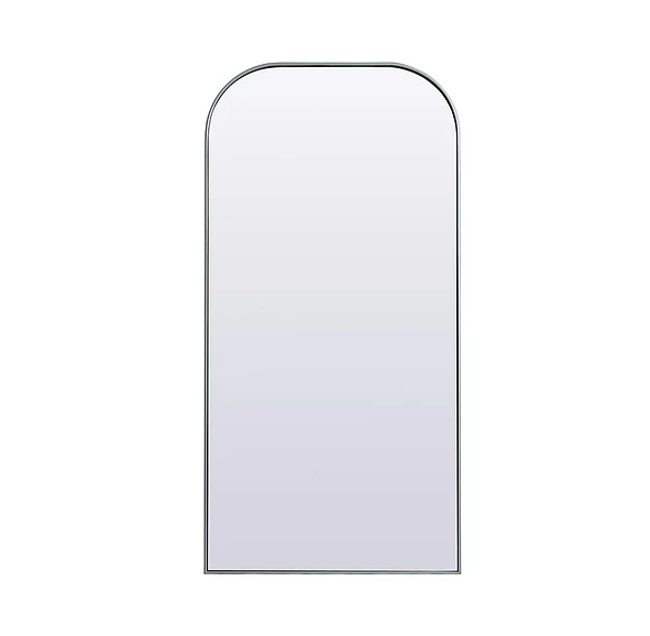 Elegant Metal Frame Arch Full Length Mirror 35X72 In. in Silver MR1B3572SIL