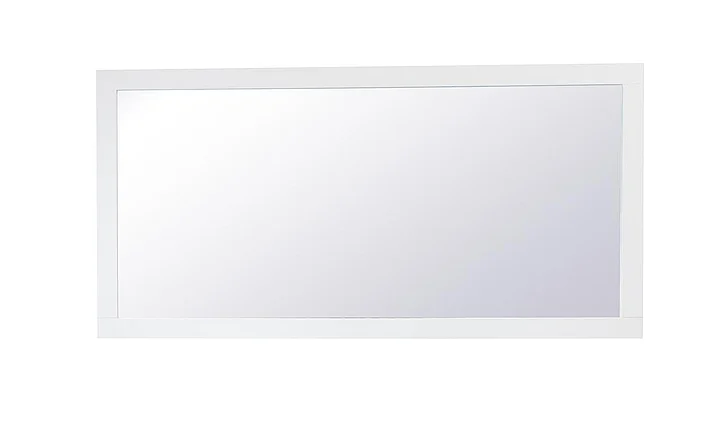 Elegant Aqua Rectangle Vanity Mirror 72 In. in White VM27236WH
