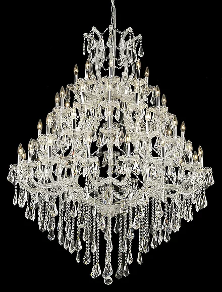 Elegant Maria Theresa 49 Light Chrome Chandelier Clear Royal Cut Crystal 2801G46C/RC