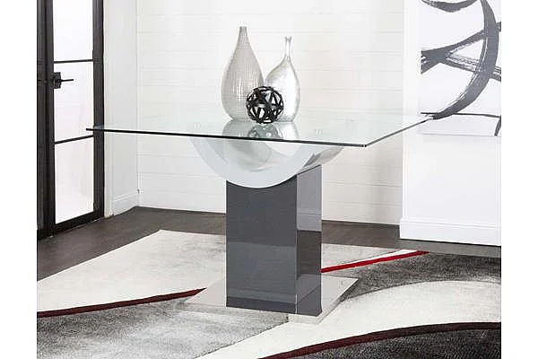Sunset Trading Fresca Square Dining Table in Light Gray
