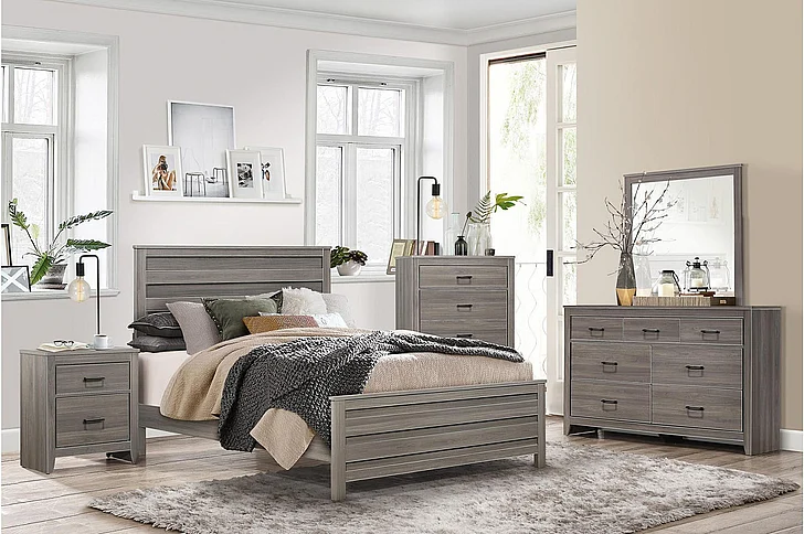 Homelegance Waldorf 4pc Bedroom Set in Dark Gray
