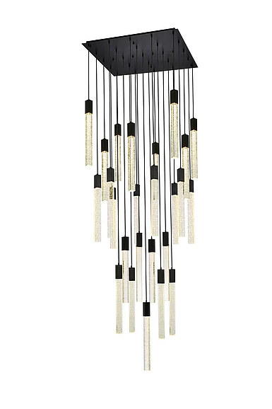 Elegant Weston 25 Lights Pendant in Black 2066G36BK