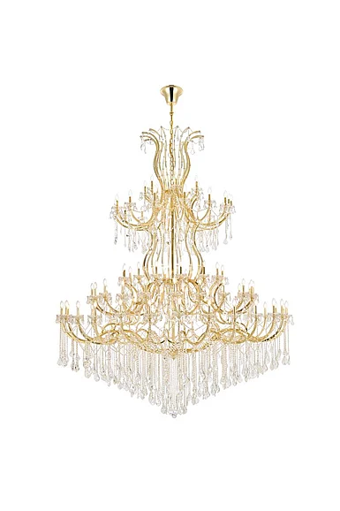 Elegant Maria Theresa 84 Light Gold Chandelier Clear Royal Cut Crystal 2800G120G/RC