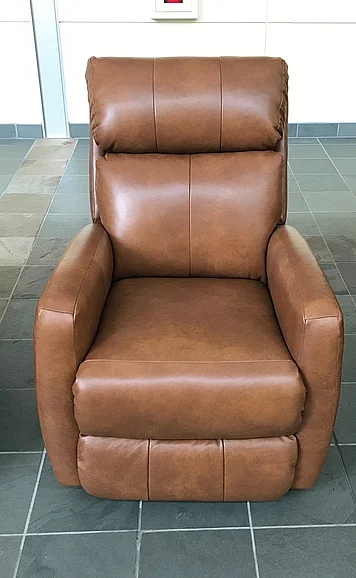 Southern Motion Primo Leather Power Headrest Wallhugger Recliner in Amber 6144P 903-17