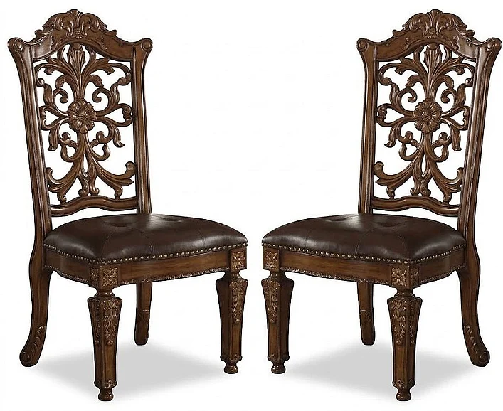 Acme Vendome Cherry Finish Side Chair (Set of 2) 60003